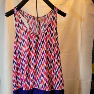 #1309 purple and pink tank.